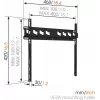 Vogels | Uchwyt ścienny | MA3000-A | Stały | 32-55 cali | Maksymalne obciążenie 60 kg | Czarny