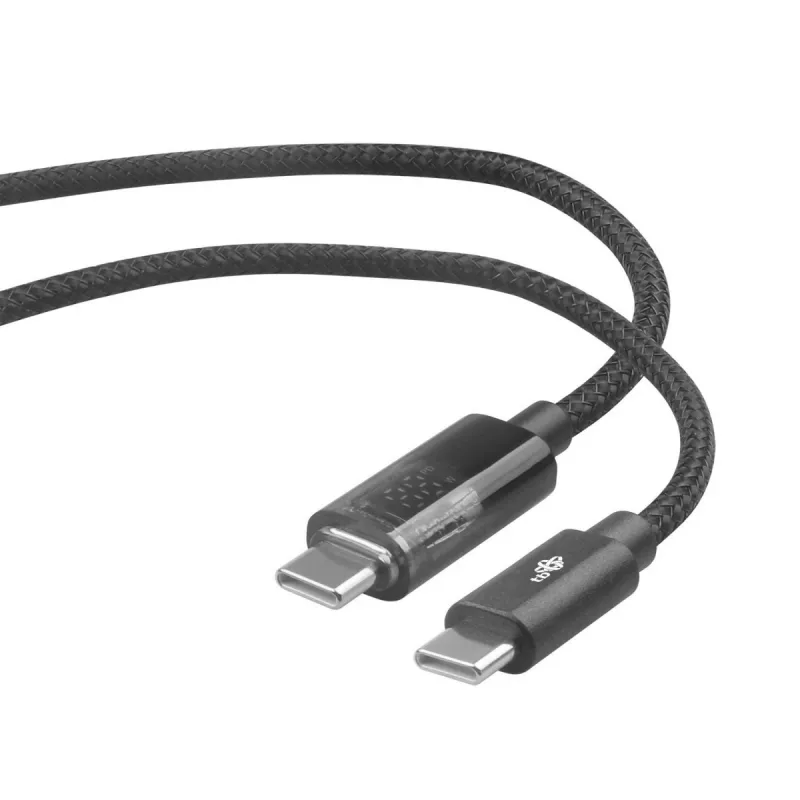 Kabel USB-C TB AKTBXKUCCIND10B 1 m 100W ze wskaźnikiem ładowania LED