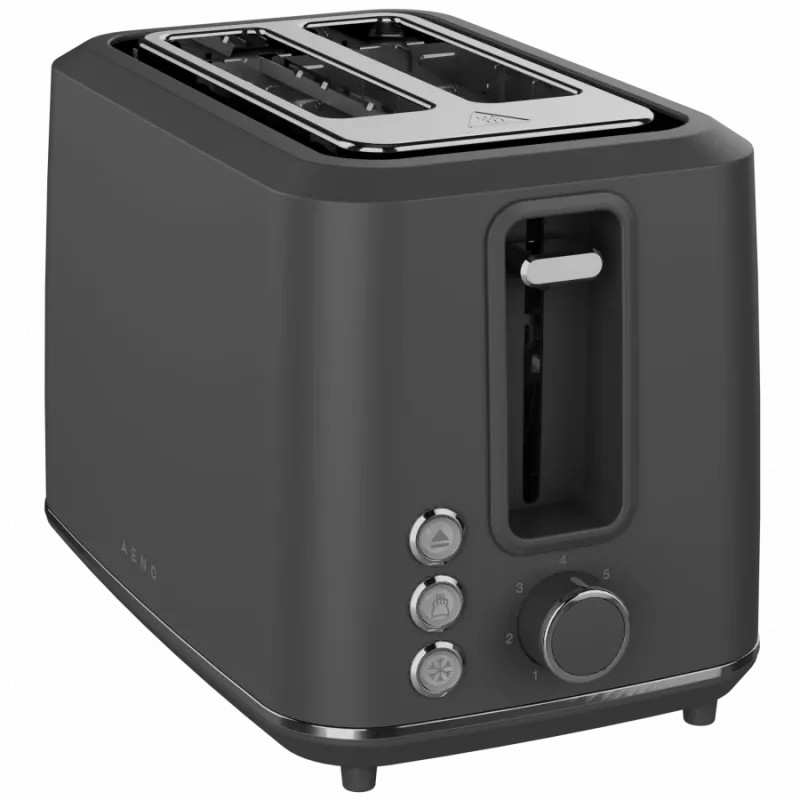 Toster elektryczny AENO ATS0001G — 2-szczelinowy, 220–240 V 50–60 Hz, 920–1080 W, 3 tryby, 7 poziomów opiekania, szary