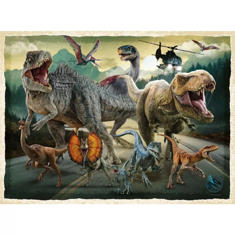 Puzzle dla dzieci Ravensburger Jurassic World Life Finds a Way — 200 elementów