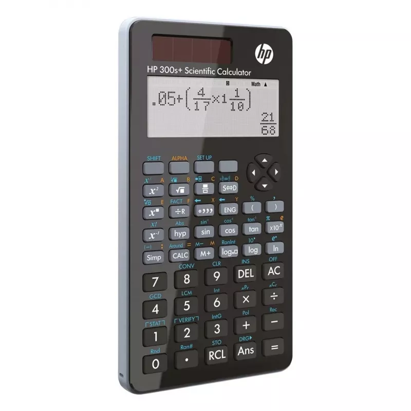 HP Calculator scientific office HP 300SPLUS/INT BX, 315 funkcji, 155x84x20mm, czarny