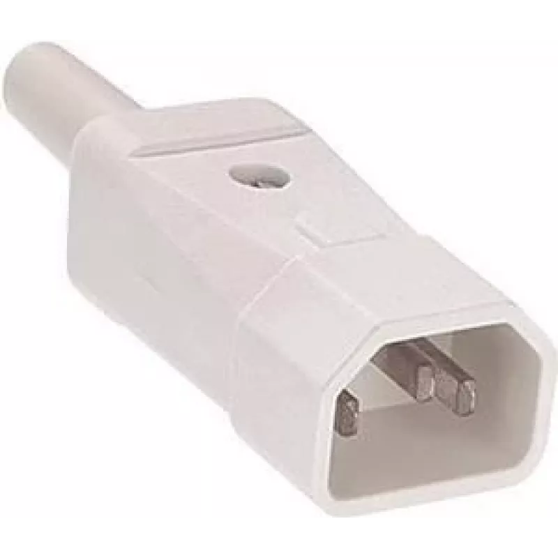 Wtyczka zasilająca C14 Bachmann 915.271 biała