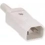 Wtyczka zasilająca C14 Bachmann 915.271 biała