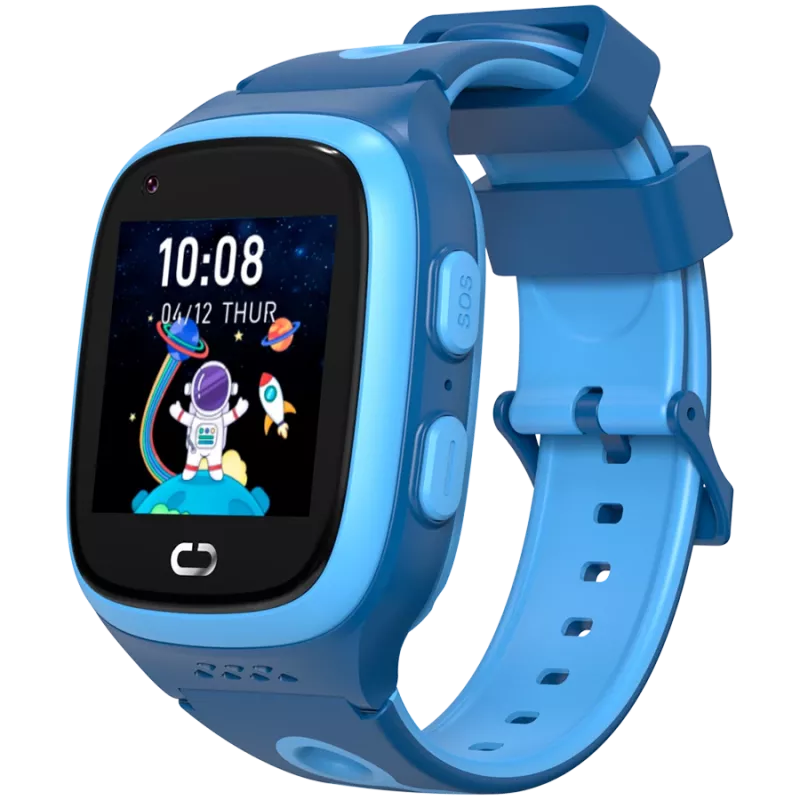Zegarek dziecięcy Canyon ZEFIR KW-49 E-SIM 4G GPS WiFi Wideo Muzyka Gry Nauka angielskiego, Niebieski