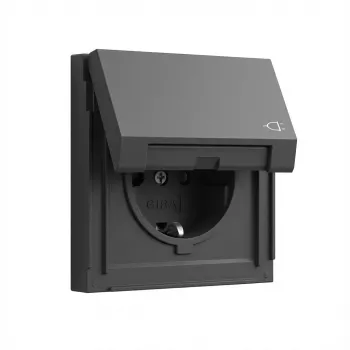 Gira Schuko socket outlet TX_44 Anthrazite model 445467