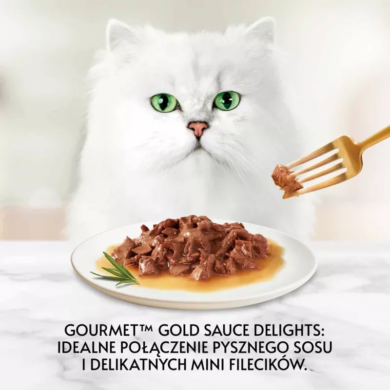 GOURMET Gold Sauce Delight Beef - mokra karma dla kota - 85 g