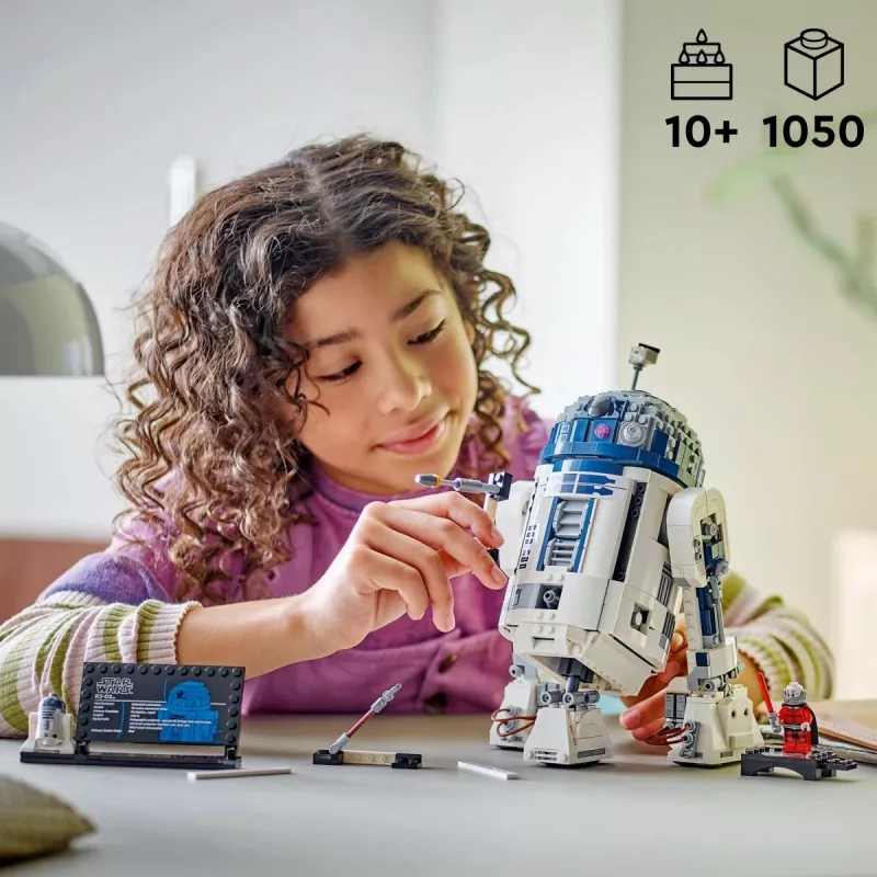 LEGO zestaw do zbudowania droida R2‑D2 75379 — 1050 elementów, 10+ lat, 160×110×240 mm, 0,24 kg
