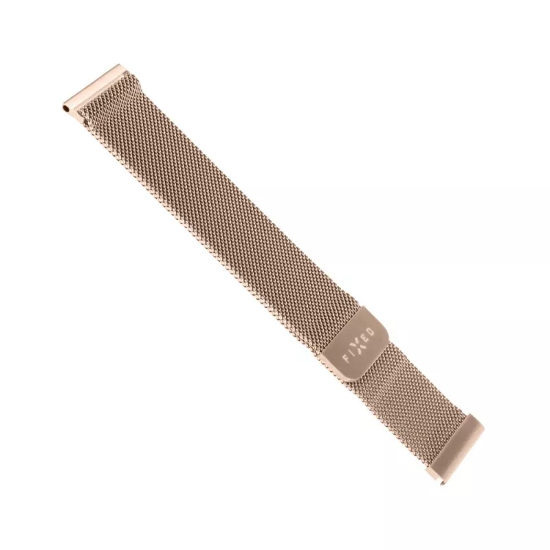 Pasek do zegarka FIXED Mesh Strap Fixed 18mm stal nierdzewna szybkozłączka złoty