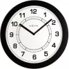 NeXtime klok 3045zw Super Slim, Ø28 cm, ścienny, czarny