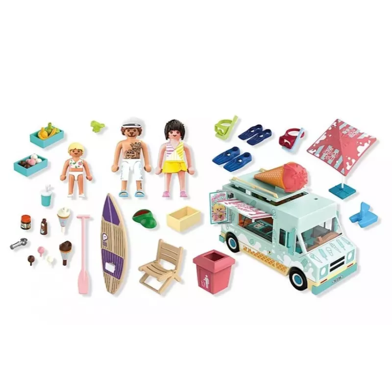 Zestaw PLAYMOBIL Furgonetka z lodami i sklep surfingowy 71904 z figurkami