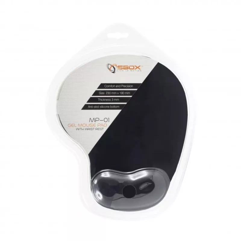 Podkładka pod mysz żelowa Sbox MP-01B Czarna
