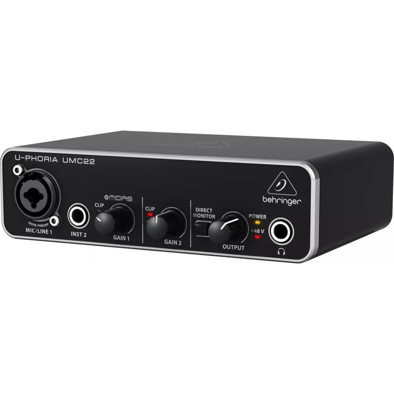 Behringer UMC22 dodatkowy sprzęt muzyczny Przedwzmacniacz koncertowy/studyjn