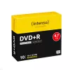 INTENSO DVD+R 4.7GB 16x do zadruku 10 szt. Slimcase, 120 mm