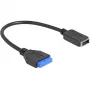 Kabel DeLOCK USB Pin Header żeński do wewnętrznego USB Type-E Key A 25 cm