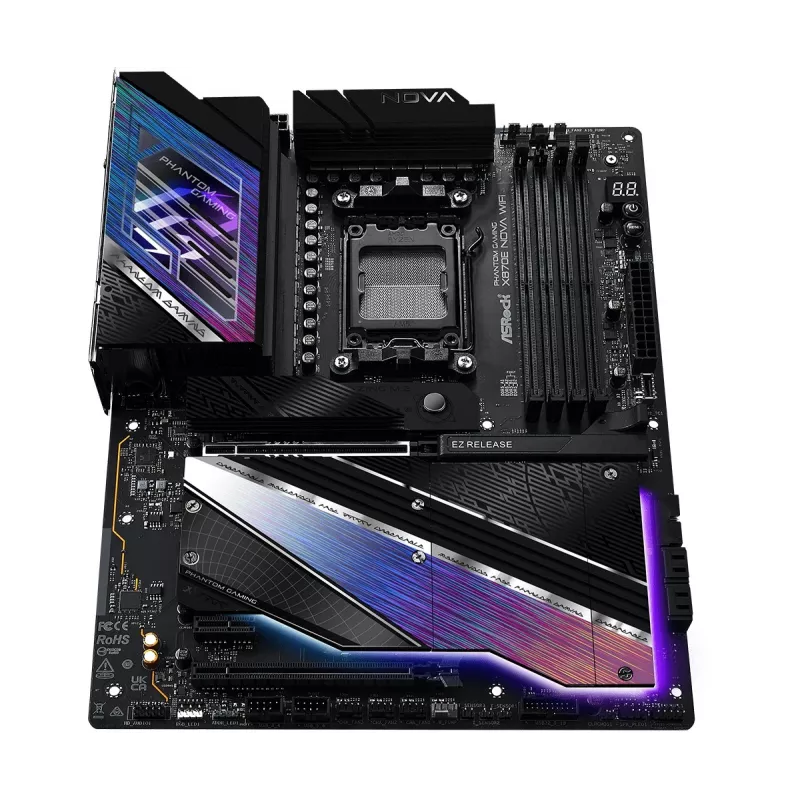 Płyta główna ASROCK MK X870E NOVA WIFI AMD X870E Socket AM5 ATX, DDR5, 4x DIMM, 256GB, Wi‑Fi 7, BT 5.4, 5Gb LAN, PCIe Gen5 M.2