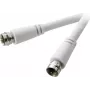 SpeaKa Professional Kabel połączeniowy SAT [1x wtyk F - 1x wtyk F] 1,50 m 90 dB Biały (SP-7870000)