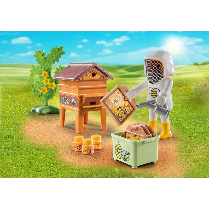 Playmobil Pszczelarz - Zabawa w udawanie i wyobraźnia dla dzieci w wieku 4–10 lat - Fat Brain Toys