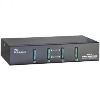Inter-Tech Argus KVM-AS-41DA - przełącznik KVM/Audio - 4 x KVM/Audio - na biurko (88887201)