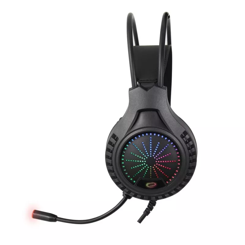Przewodowe słuchawki gamingowe ESPERANZA EGH5000 — nauszne, USB 2.0, 20–20 000 Hz, 32 Ω, 105 dB, kabel 1,5 m, mikrofon na wysięgniku