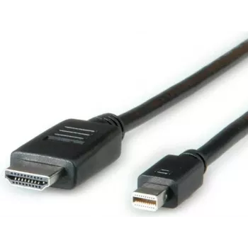 ROLINE - Kabel wideo/audio - DisplayPort / HDMI - 30 AWG - Mini DisplayPort (męski) - HDMI, 19-pin (męski) - 4,5 m - ekranowany - Czarny (11.04.5793)