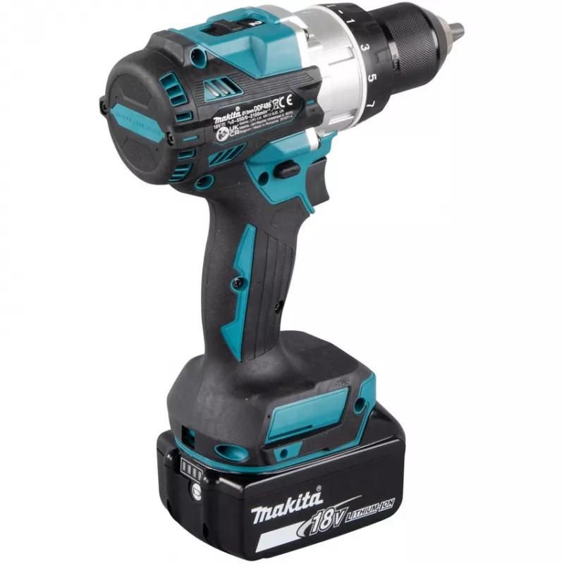 Makita DDF486RTJ wiertarka 2100 obr./min 2,6 kg Czarny, Niebieski