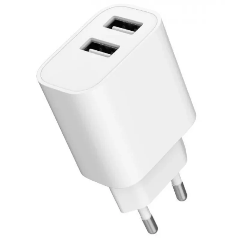 Ładowarka Gembird TA-UC-2A12-01 Wewnętrzna AC 2.4A 2 USB Biała