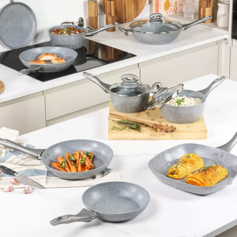 Griddle Pan Salter 28 cm Non-stick Marble Coating