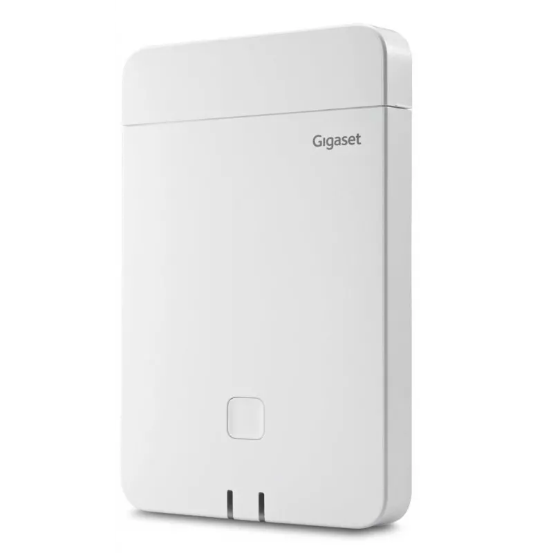 Stacja bazowa DECT Gigaset N770 IP Pro — 120 kanałów, HTTPS/SIPS/SRTP/SSL/TLS, wewnątrz 50 m, na zewnątrz 300 m, biała