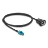 Kabel koncentryczny DELOCK 90700 — 1 m, HSD Z do RJ-45, czarny/niebieski