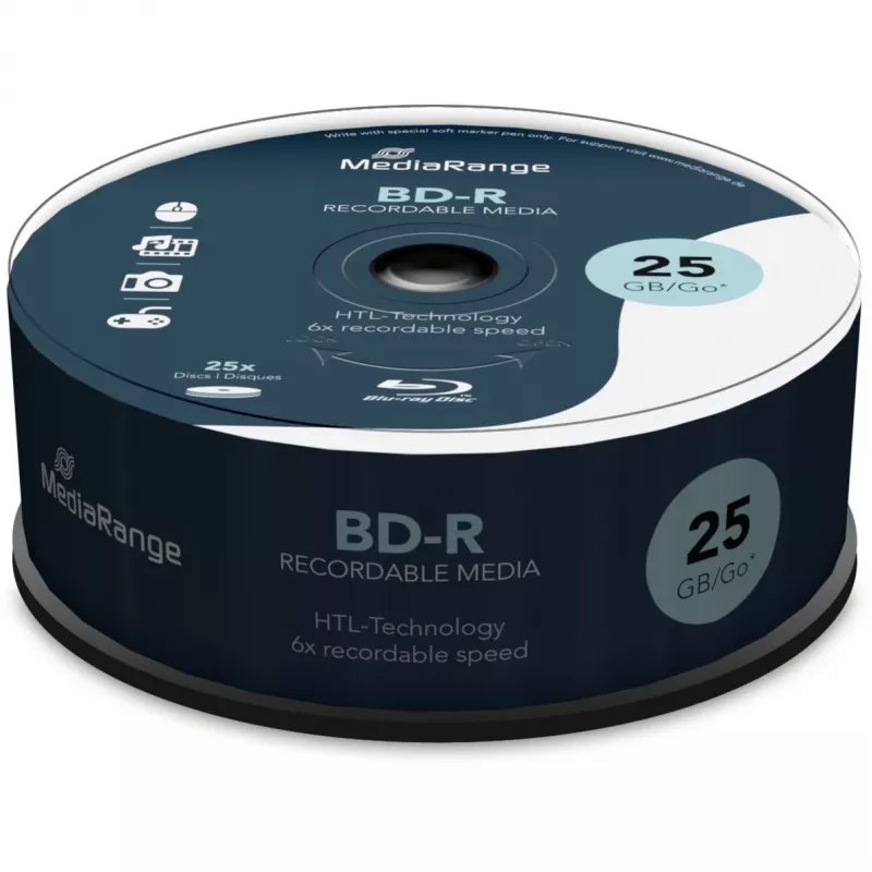 Dysk BD-R MediaRange MR514 25 GB 25 szt.