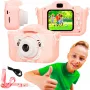 Aparat cyfrowy dla dzieci Extralink H28 SINGLE PINK — różowy/biały, od 3 lat