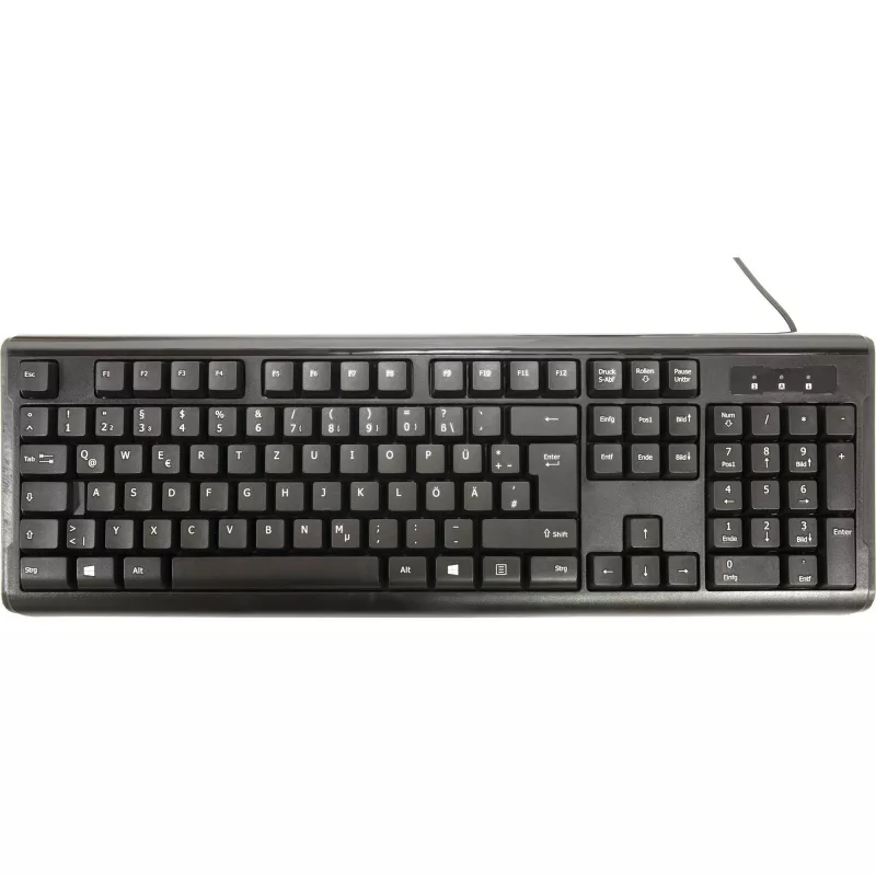 Inter-Tech AC KB-102DE Desktop USB Czarny 1000dpi 105 Buttons Wiczerwony (88884138)