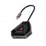USB-C hub SBOX HEXAGON 6-w-1 z HDMI i Ethernet, Type-C biały