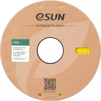 ASA 1,75mm żółty 1kg ESUN 3D FILAMENT z rolką papierową (ASA)
