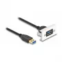 DeLOCK Easy 45 Moduł SuperSpeed USB USB 3.2 Gen 1 USB Typ-A żeński na męski 1m