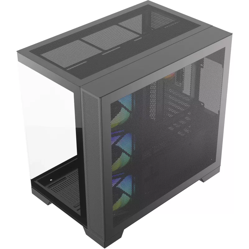 Obudowa PC Silentware View A-RGB Czarny VIEWCzarny — średnia wieża z oświetleniem A-RGB