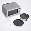 Kuchenka mikrofalowa kombinowana SEVERIN MW 7918, do zabudowy wolnostojącej, 25 l, 900 W, wyświetlacz LED, srebrna