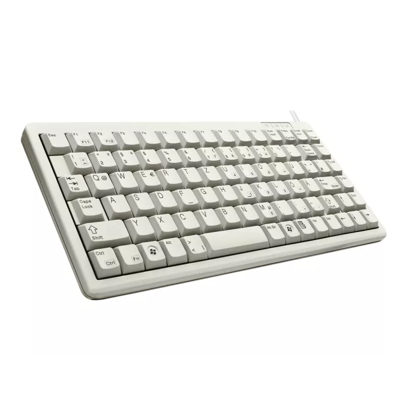 Cherry G84-4100 kompaktowa klawiatura, jasnoszara, USB/PS/2
