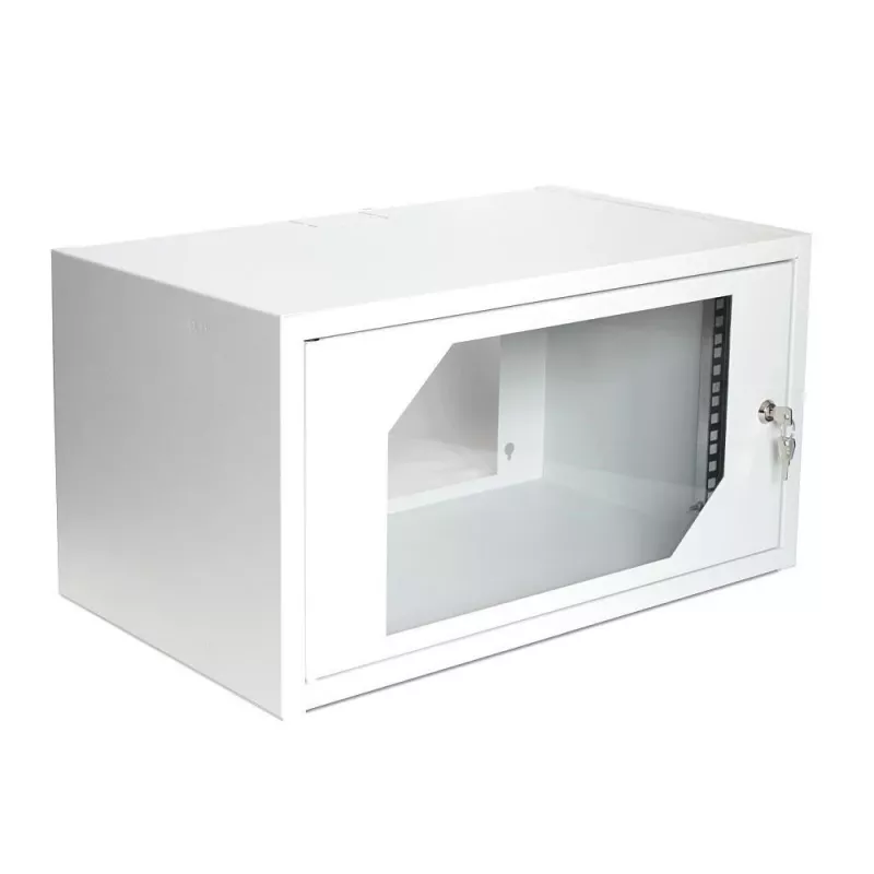 Szafa rack Digitus CL-19 06U 6U do montażu ściennego Jasnoszary