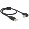 Kabel USB DeLOCK 0.5m USB 2.0-A USB 2.0-B Czarny