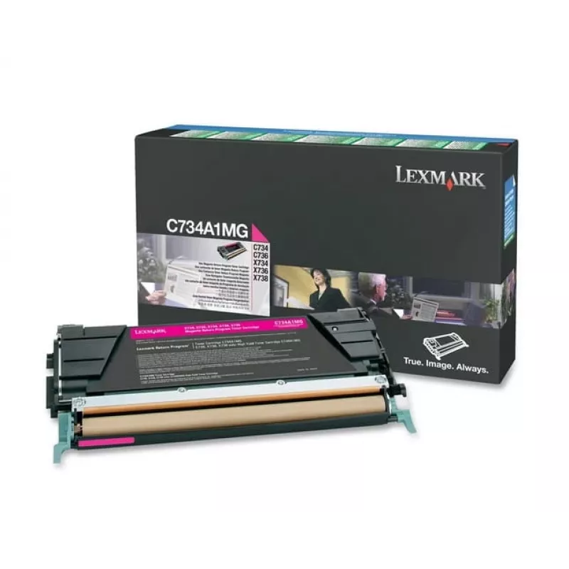 Lexmark - Tonerpatrone - 1 x Magenta - 6000 Seiten - LRP / LCCP (0C734A1MG)