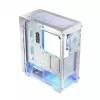 Obudowa PC LOGIC Dart Pro Midi ARGB biała — Midi Tower, ATX, 456×200×385 mm, maks. GPU 34 cm, wysokość chłodzenia CPU 155 mm, 3x120 mm przód + 1x120 mm tył, USB 3.0 x2, USB-C x1