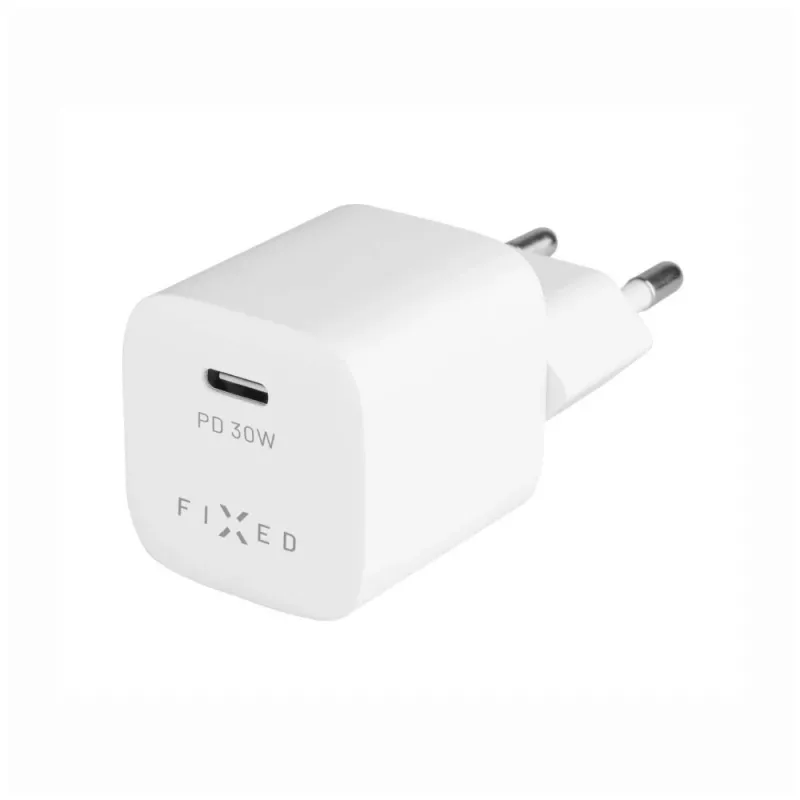 Przenośna ładowarka podróżna USB-C FIXED FIXC30M-C-WH 30W – kompaktowa konstrukcja