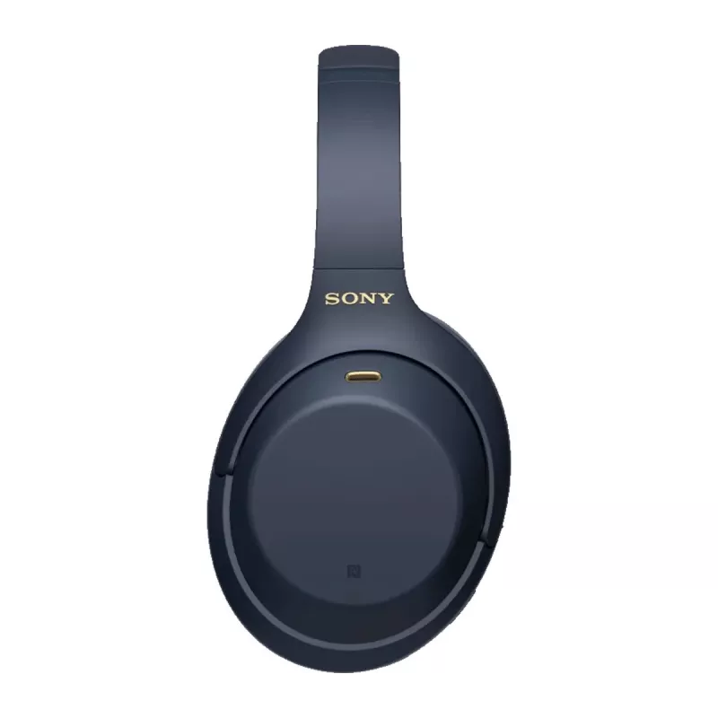 Słuchawki Sony WH1000XM4L.CE7, nauszne, przewodowe i bezprzewodowe (Bluetooth, USB-C), niebieskie, opaska nagłowna