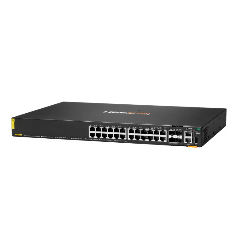 Przełącznik zarządzalny HPE Aruba Networking CX 6200F 24G PoE 4SFP+ 370W