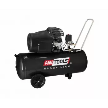 Sprężarka powietrza AWTools AC100V 100 l 3,0 KM — zbiornik pionowy, smarowana olejem, jednofazowa