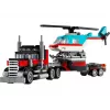 Zestaw LEGO Creator 2-w-1 Ciężarówka z platformą i śmigłowiec 31146, konwertowalna konstrukcja dla dzieci