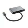 Akasa 4 Port USB-C USB 3.2 Gen 2 Multiport Hub mit Stecker Schnellladeport - Kabel - Digital/Daten