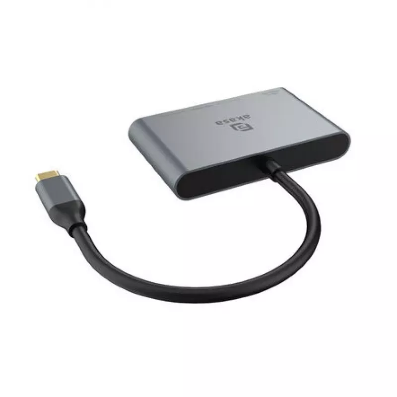 Akasa 4 Port USB-C USB 3.2 Gen 2 Multiport Hub mit Stecker Schnellladeport - Kabel - Digital/Daten