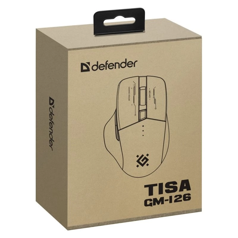 Mysz DEFENDER GM-126 TISA RF+BT OPTIC 1600dpi 6P Biała